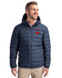 Toronto Blue Jays City Connect Cutter & Buck Mission Ridge Repreve® Eco Insulated Mens Puffer Jacket Navy Blue Front