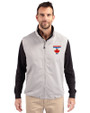Toronto Blue Jays City Connect Cutter & Buck Charter Eco Recycled Mens Full-Zip Vest Polished Medium Gray Front