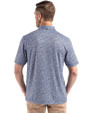 Toronto Blue Jays City Connect Cutter & Buck Pike Eco Flora Print Recycled Mens Polo Navy Blue Back