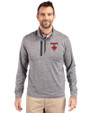 Toronto Blue Jays City Connect Cutter & Buck Stealth Heathered Quarter Zip Mens Pullover Elemental Grey Front