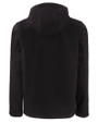 Clique Tempo Recycled Stretch Softshell Mens Hooded Jacket Black/Pure Slate Mannequin Back