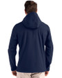 Clique Tempo Recycled Stretch Softshell Mens Hooded Jacket Dark Navy/Pure Slate Back