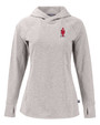 Women's Golf Day Cutter & Buck Adapt Knit Recycled Womens Heathered Hooded Pullover POH_MANN_HG 1