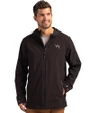 Wake Forest Demon Deacons Cutter & Buck Camano Everyday Stretch Recycled Mens Water Resistant Jacket Black Front