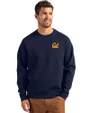 Cal Golden Bears Cutter & Buck Roam Epic Versatility Recycled Crew Neck Mens Pullover Navy Blue Front