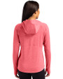 Alabama Crimson Tide Cutter & Buck Adapt Knit Recycled Womens Heathered Hooded Pullover Cardinal Red Heather Back