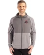 Ohio State Buckeyes - Cutter & Buck Peshastin Fleece Recycled Mens Hybrid Jacket Elemental Grey Heather Front