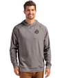 Ohio State Buckeyes- Cutter & Buck Adapt Knit Recycled Mens Heathered Hooded Pullover Black Heather Front