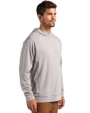 Florida Gators Alumni Cutter & Buck Adapt Knit Recycled Mens Heathered Hooded Pullover Polished Heather Side