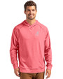 Alabama Crimson Tide Alumni Cutter & Buck Adapt Knit Recycled Mens Heathered Hooded Pullover Cardinal Red Heather Front