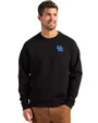 Kentucky Wildcats Alumni Cutter & Buck Roam Recycled Buttery-Soft Knit Mens Crew Neck Pullover Black Front