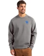 Kentucky Wildcats Alumni Cutter & Buck Roam Recycled Buttery-Soft Knit Mens Crew Neck Pullover Elemental Grey Front