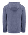 Georgia Tech Yellow Jackets Alumni Cutter & Buck Adapt Knit Recycled Mens Heathered Hooded Pullover Navy Blue Heather Mannequin Back