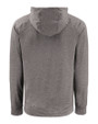 North Carolina State Wolfpack Alumni - Cutter & Buck Adapt Knit Recycled Mens Heathered Hooded Pullover Black Heather Mannequin Back