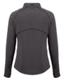 Nebraska Cornhuskers Alumni Cutter & Buck Peshastin Fleece Recycled Womens Full Zip Jacket Black Heather Mannequin Back