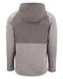 Auburn Tigers Alumni Cutter & Buck Peshastin Fleece Recycled Mens Hybrid Jacket Elemental Grey Heather Mannequin Back