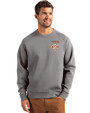 Texas Longhorns SEC Cutter & Buck Roam Epic Versatility Recycled Crew Neck Mens Pullover Elemental Grey Front