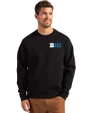 BIG 10 Conference Cutter & Buck Roam Epic Versatility Recycled Crew Neck Mens Pullover Black Front
