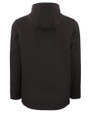 Kansas Jayhawks Alumni Cutter & Buck Camano Everyday Stretch Recycled Mens Water Resistant Jacket Black Mannequin Back