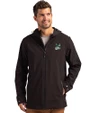 Portland State Vikings College Vault Cutter & Buck Camano Everyday Stretch Recycled Mens Water Resistant Jacket Black Front