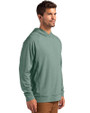 Michigan State Spartans College Vault Cutter & Buck Adapt Knit Recycled Mens Heathered Hooded Pullover Hunter Heather Side
