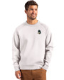 Michigan State Spartans College Vault Cutter & Buck Roam Epic Versatility Recycled Crew Neck Mens Pullover Solitare Front