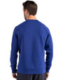 Montana State Bobcats College Vault Cutter & Buck Roam Epic Versatility Recycled Crew Neck Mens Pullover Tour Blue Back
