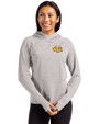 Tennessee Tech Golden Eagles Cutter & Buck Adapt Knit Recycled Womens Heathered Hooded Pullover Polished Heather Front
