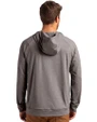 Colorado State Rams Cutter & Buck Adapt Knit Recycled Mens Heathered Hooded Pullover Black Heather Back