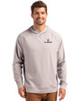 Illinois Fighting Illini Cutter & Buck Adapt Knit Recycled Mens Heathered Hooded Pullover Polished Heather Front