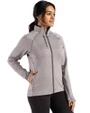 James Madison Dukes Cutter & Buck Peshastin Fleece Recycled Womens Full Zip Jacket Elemental Grey Heather Side