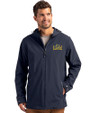 Drexel Dragons Cutter & Buck Camano Everyday Stretch Recycled Mens Water Resistant Jacket Navy Blue Front