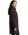 Indiana Hoosiers - Cutter & Buck Camano Everyday Stretch Recycled Womens Water Resistant Jacket Black Side