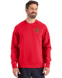 Tuskegee Golden Tigers Cutter & Buck Roam Epic Versatility Recycled Crew Neck Mens Pullover Red Front