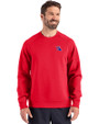 Louisiana Tech Bulldogs Cutter & Buck Roam Epic Versatility Recycled Crew Neck Mens Pullover Red Front