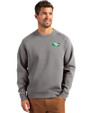 North Dakota Cutter & Buck Roam Epic Versatility Recycled Crew Neck Mens Pullover Elemental Grey Front