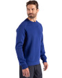 Fort Valley State Wildcats Cutter & Buck Roam Epic Versatility Recycled Crew Neck Mens Pullover Tour Blue Side