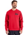 Central Missouri Mules Cutter & Buck Roam Epic Versatility Recycled Crew Neck Mens Pullover Red Front