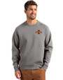 Iowa State Cyclones Cutter & Buck Roam Epic Versatility Recycled Crew Neck Mens Pullover Elemental Grey Front