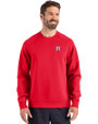 Rutgers Scarlet Knights Cutter & Buck Roam Epic Versatility Recycled Crew Neck Mens Pullover Red Front