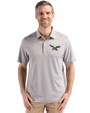 Philadelphia Eagles Historic -  Cutter & Buck Forge Epic Confidence Fine Line Stripe Stretch Recycled Mens Polo Polished/White Front