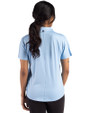 San Francisco 49ers Mono Cutter & Buck Coastline Epic Comfort Recycled Womens Dolman Polo Atlas Light Blue Back