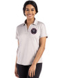 Inter Miami CF Cutter & Buck Coastline Epic Comfort Recycled Womens Dolman Polo CONCRETE Front