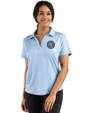 New York City FC Cutter & Buck Coastline Epic Comfort Recycled Womens Dolman Polo Atlas Light Blue Front