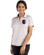St. Louis City SC Cutter & Buck Coastline Epic Comfort Recycled Womens Dolman Polo CONCRETE Front