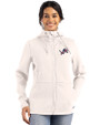 Detroit Lions Americana Cutter & Buck Roam Epic Versatility Recycled Womens Full Zip Hooded Jacket Shell Front