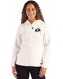 Los Angeles Rams Monochromatic Cutter & Buck Roam Recycled Buttery-Soft Knit Womens Full Zip Hooded Jacket Shell Front