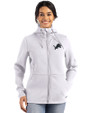 Detroit Lions Mono Cutter & Buck Roam Epic Versatility Recycled Womens Full Zip Hooded Jacket Solitare Front