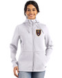 Real Salt Lake Cutter & Buck Roam Epic Versatility Recycled Womens Full Zip Hooded Jacket Solitare Front