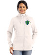 Seattle Sounders FC Cutter & Buck Roam Epic Versatility Recycled Womens Full Zip Hooded Jacket Shell Front